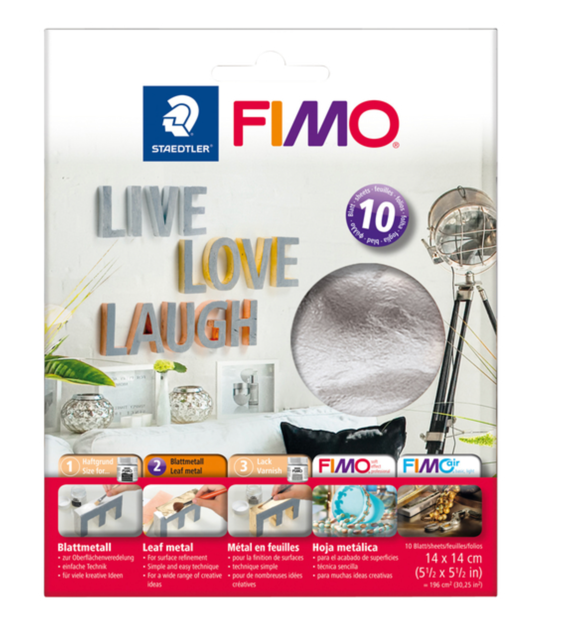 FIMO bladmetaal GOUD of ZILVER