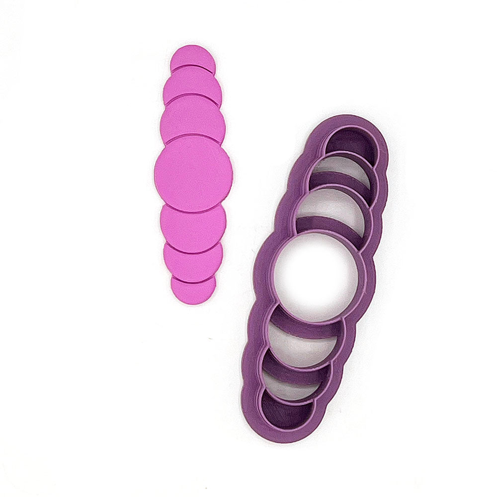 Barrette (haarclip) Bubble | Polymer Clay Cutter | Polymeer klei cutter