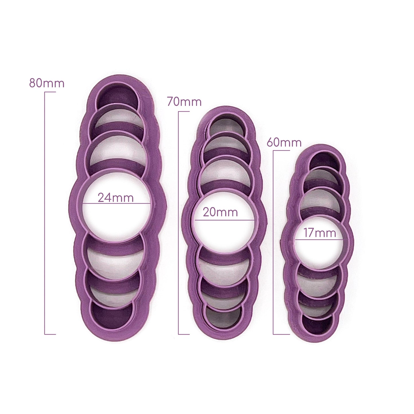 Barrette (haarclip) Bubble | Polymer Clay Cutter | Polymeer klei cutter