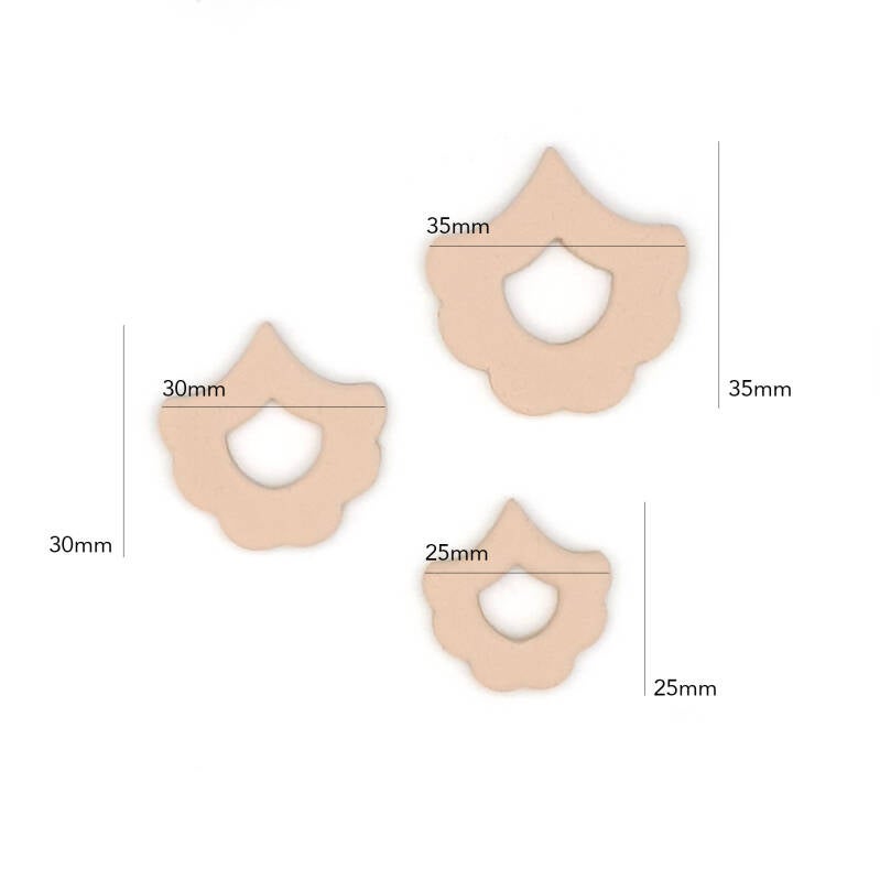 Scalloped Petal Drop