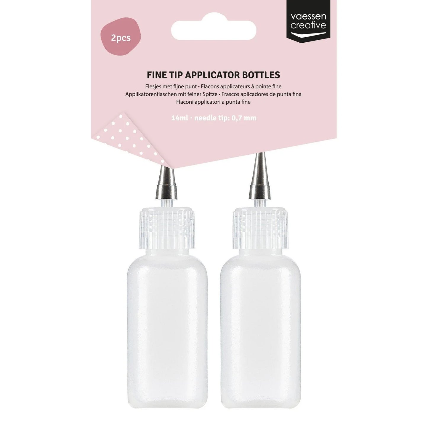 Vaessen Creative • Fine tip applicator bottles 0.7mm 14ml 2stuks