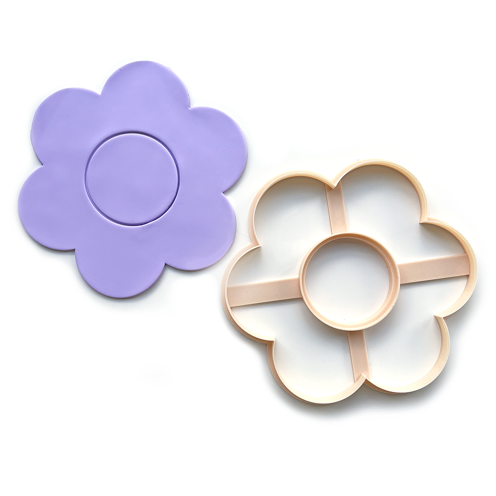 Bloem C | onderzetter | schaaltje | Maxi Polymeer klei cutter