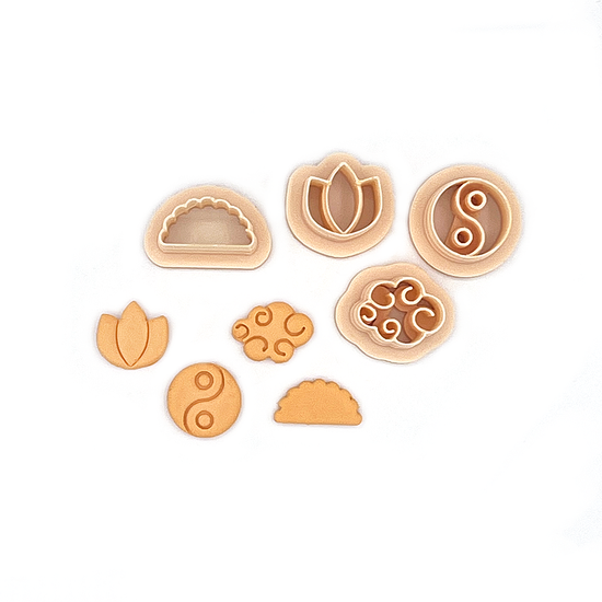 Studs / tops (K) Oriental | Orientaals | Polymer Clay Cutter | Polymeer klei cutter