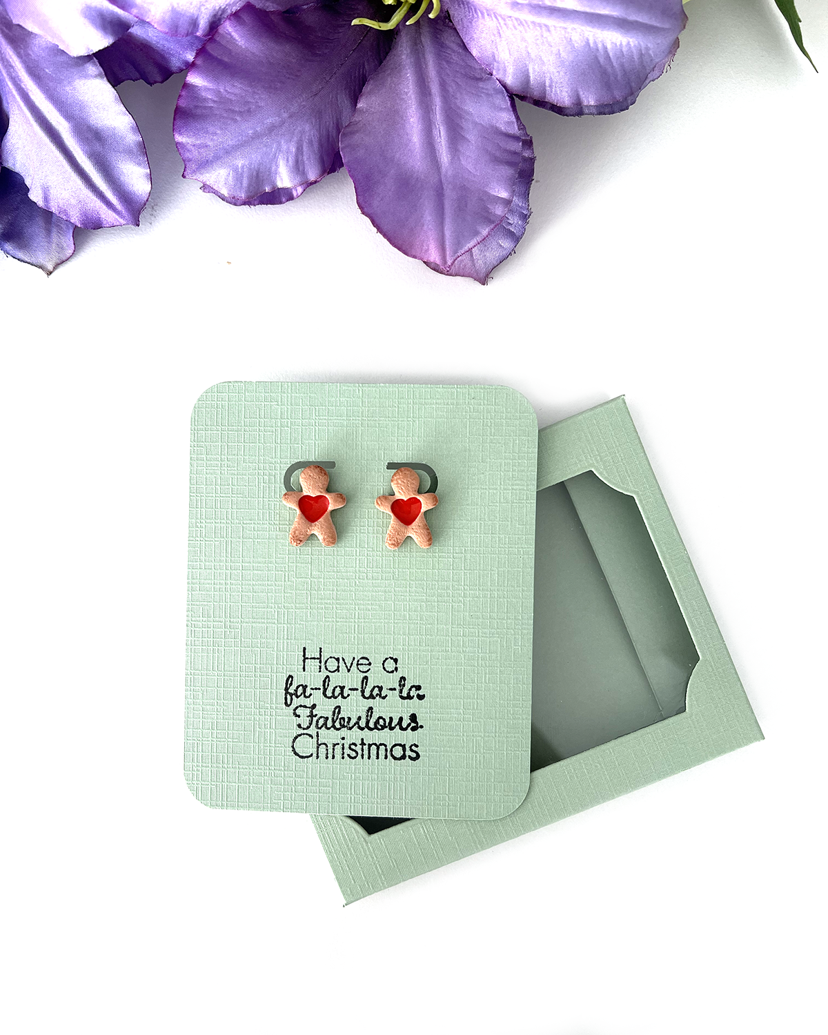 Have a fa-la-la-la Fabulous Christmas - Gingerbread man | Peperkoek mannetje  oorbellen | Polymeer Klei Oorbellen | Gift