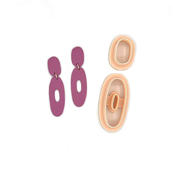 Organic Long Circle set | Organische Lange Cirkel set | Polymeer klei cutter | Polymer Clay Cutter