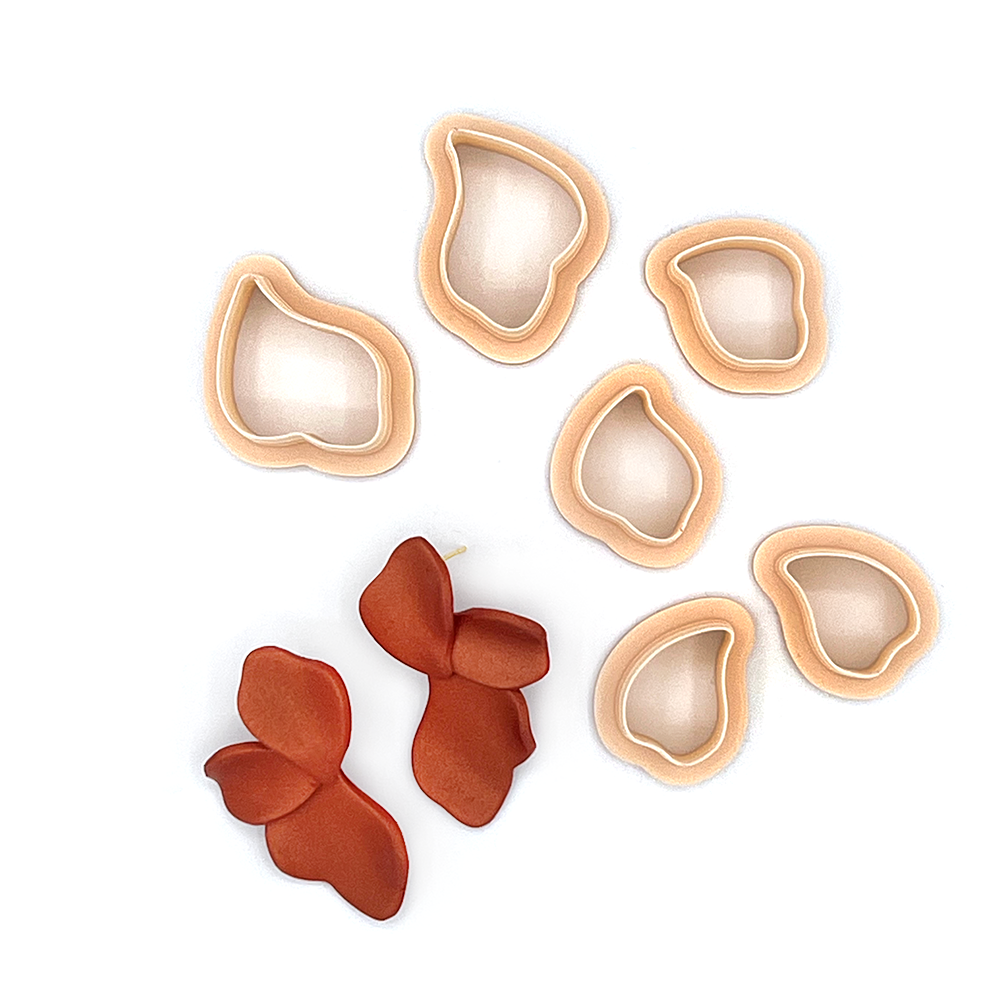 Organic Leaf Flower (set of 6 cutters)