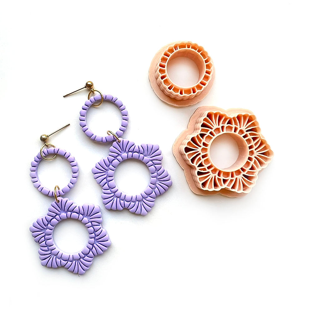Set Rosette (2 cutters) | Polymeer klei cutters