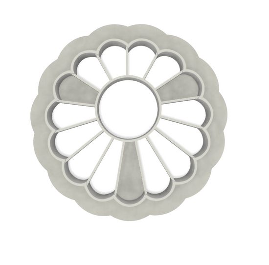 STL file Scalloped Sun | 4 sizes | for 3D printing only