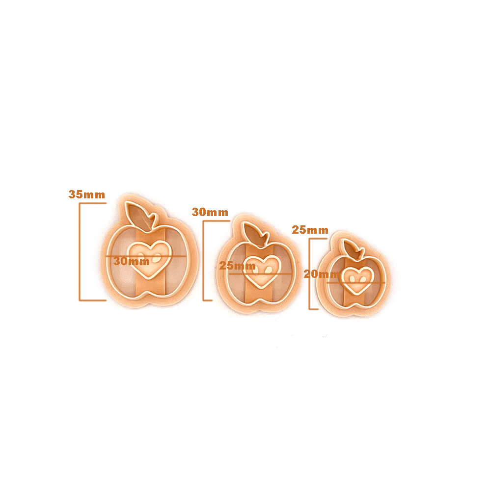 Appel met Hart | Polymeer klei cutter