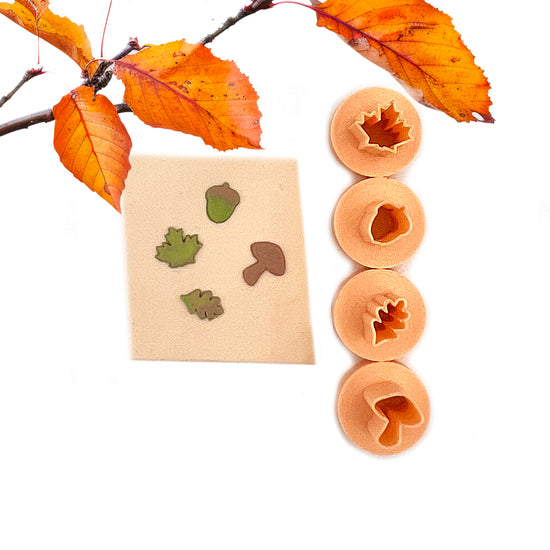 Autumn Deco MINI cutters (7mm/8mm) | Herfst decoratie cutters | Polymeer klei cutters | Polymer clay cutters