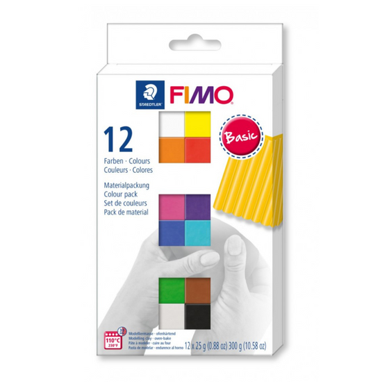 Fimo Soft | Basic Colour Pack 12 kleuren | Polymeer klei