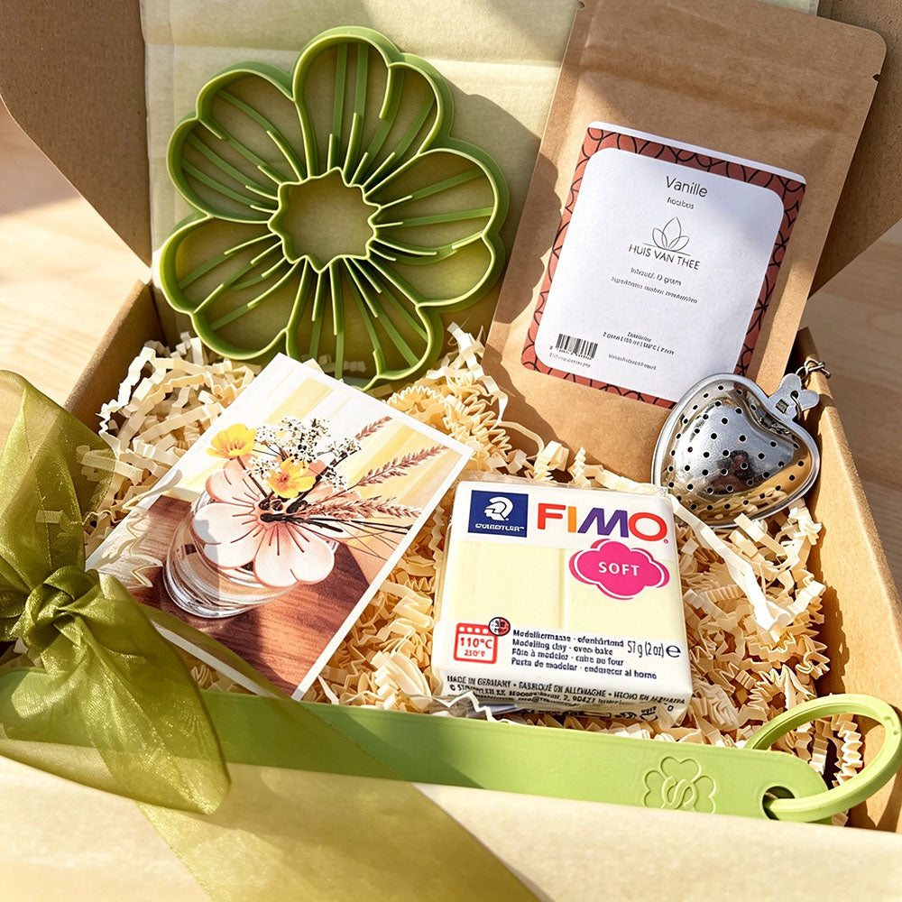 Cadeaubox Tea Clay Relax | Maak je eigen Bloemverdeler