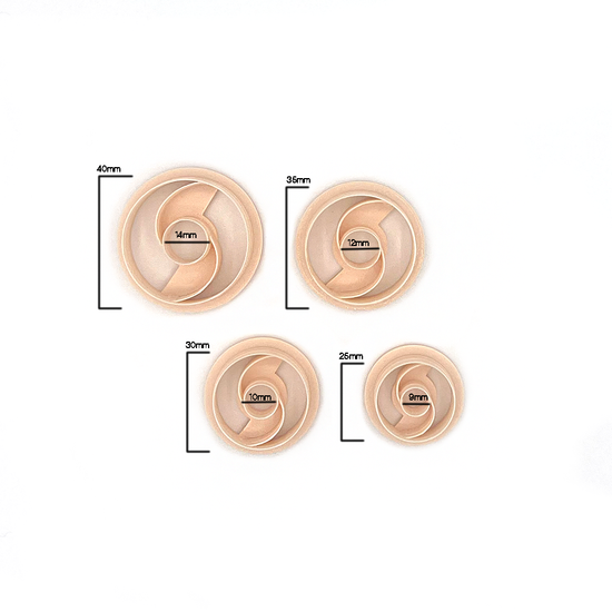 Circle Swirl |  Cirkel | Polymeer klei cutter | Polymer Clay Cutter