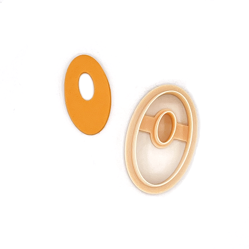 Dainty Oval Donut | Polymer Clay Cutter