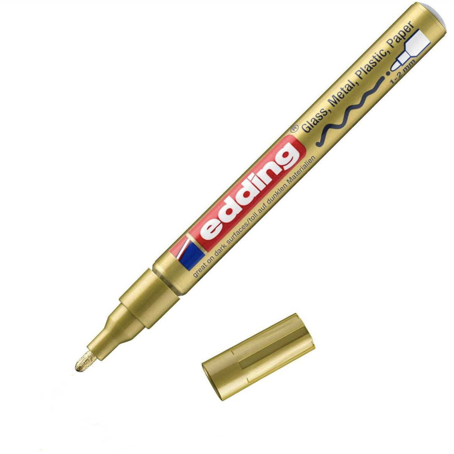 edding 751 lakmarker - 1 tot 2 mm - goud