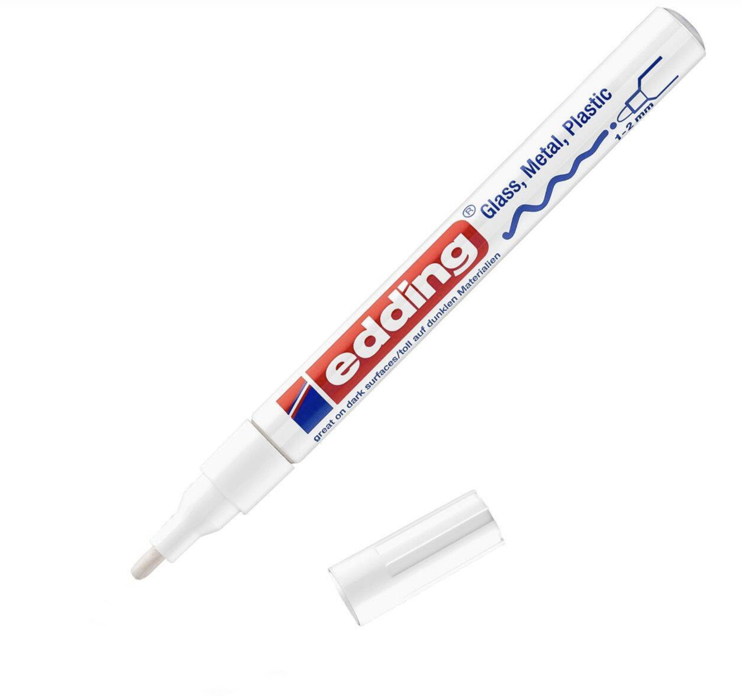 edding 751 lakmarker - 1 tot 2 mm - wit
