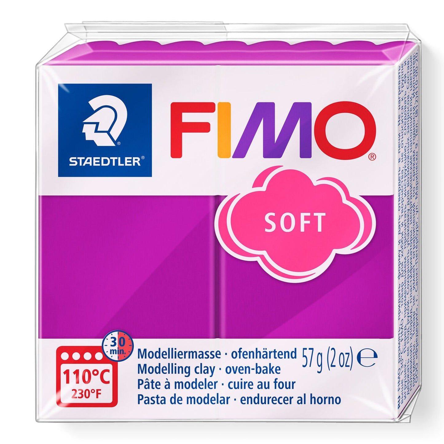 Fimo klei soft purperviolet 8020-61