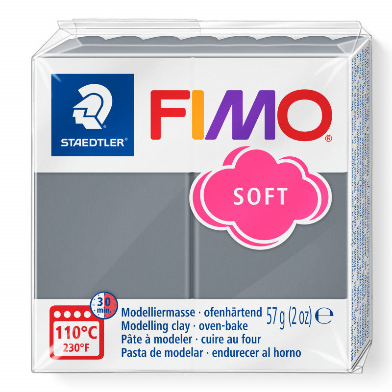 Fimo klei soft Stormy Grey 8020-180