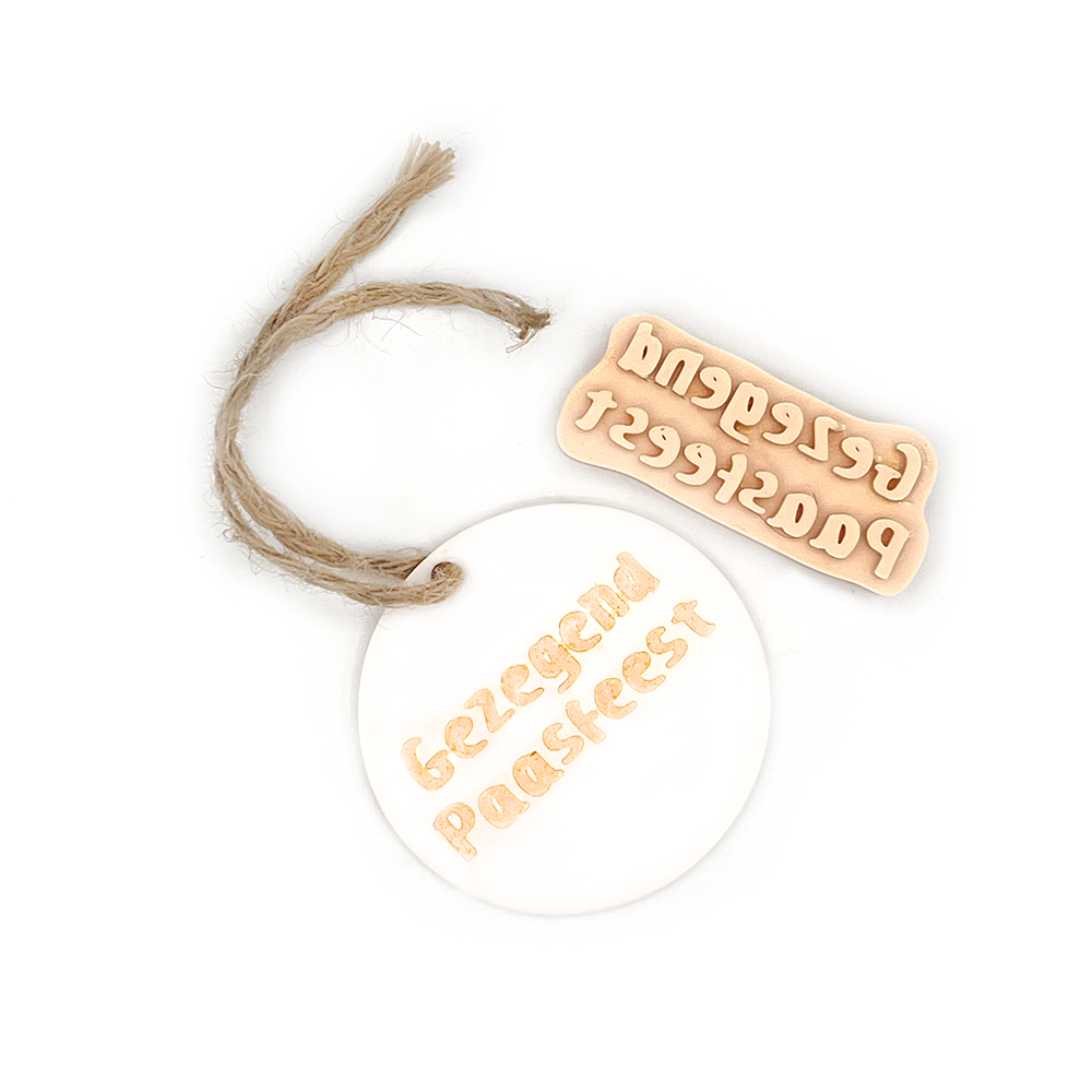 Paastak hanger Stempels Christelijke Teksten 70 | Polymeer Klei Stempels