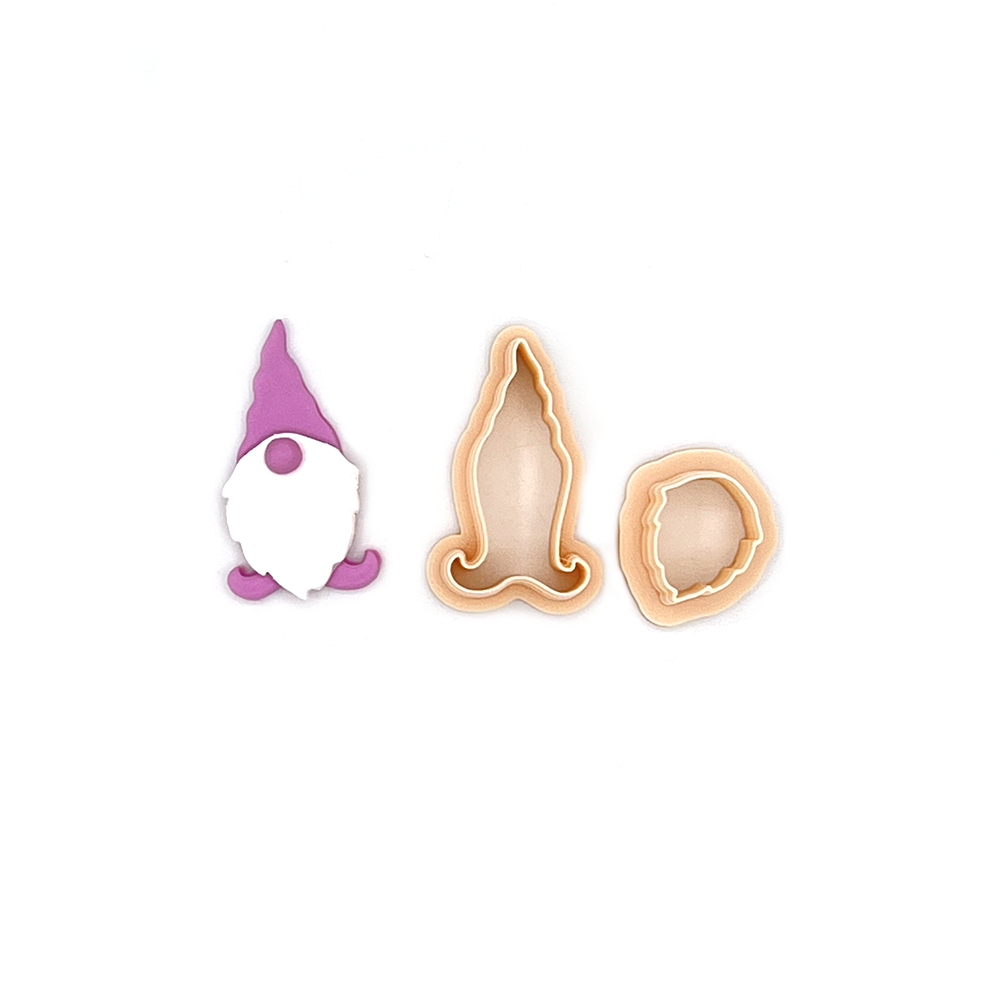 Gnome (body & beard cutter) | Kabouter met Baard | Polymer Clay Cutter | Polymeer Klei Cutter