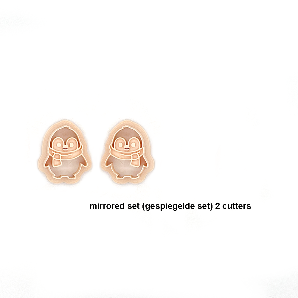 Happy Penguin| Vrolijke Pinguin | Polymeer klei cutter | Polymer Clay Cutter