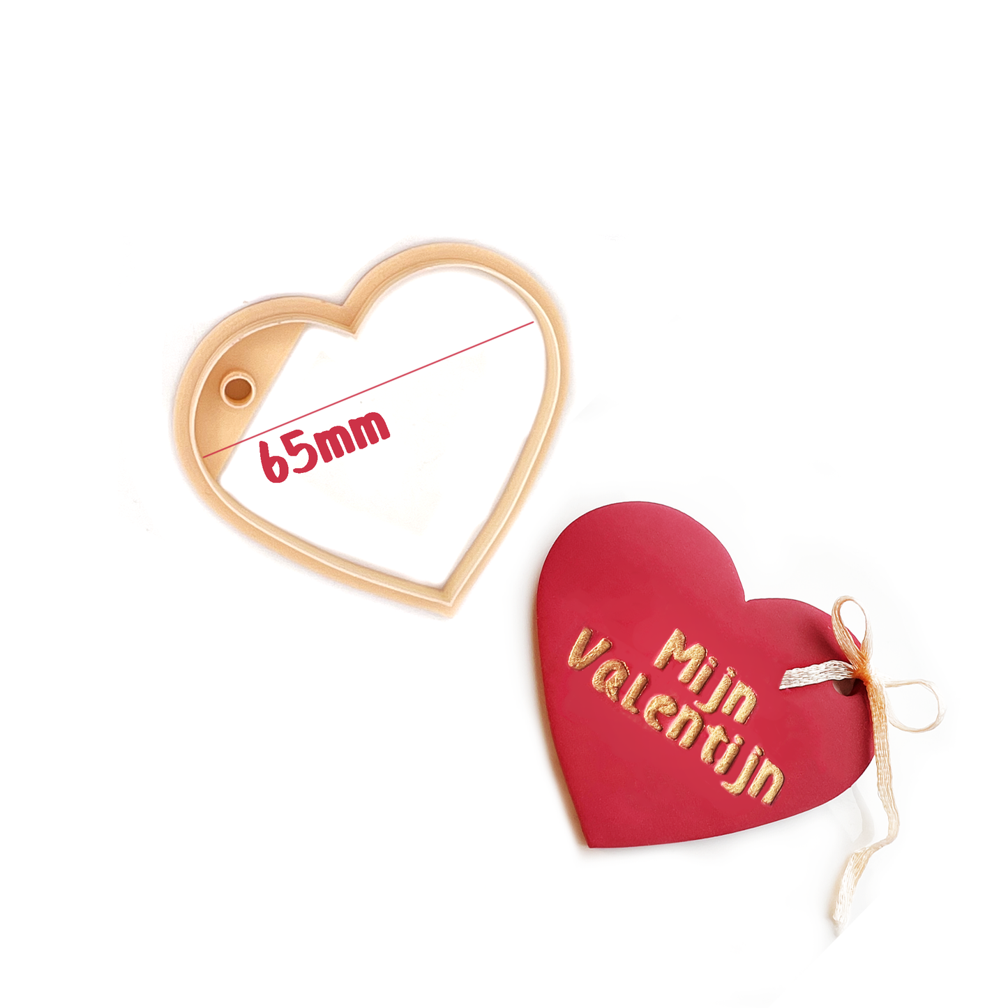 Valentine Hanger Heart | Valentijn Hanger Hart | Polymer Clay Cutters | Polymeer Klei Cutters