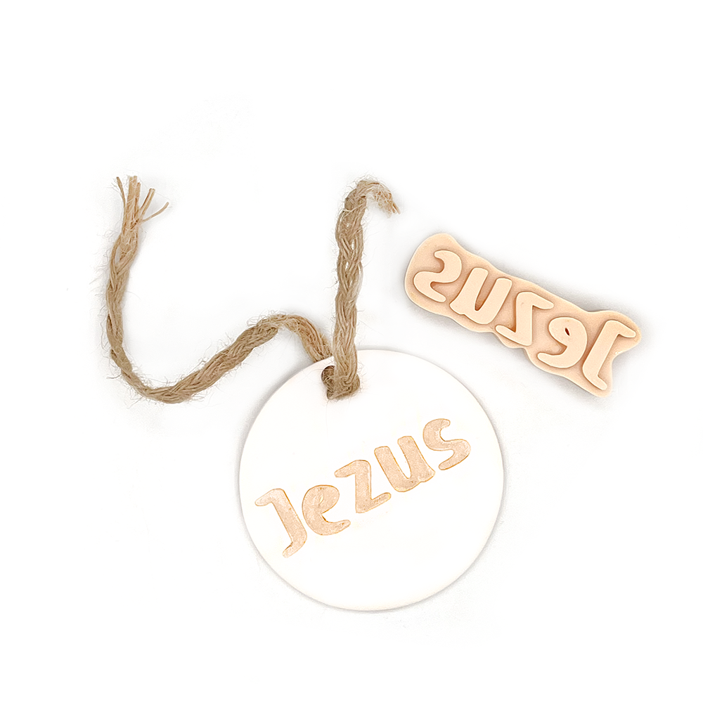 Paastak hanger Stempels Christelijke Teksten 70 | Polymeer Klei Stempels