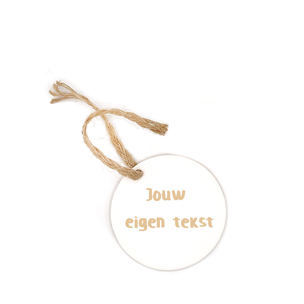 Paastak hanger Stempel (Met Eigen Tekst) | Polymer Clay Stamp | Polymeer Klei Stempel