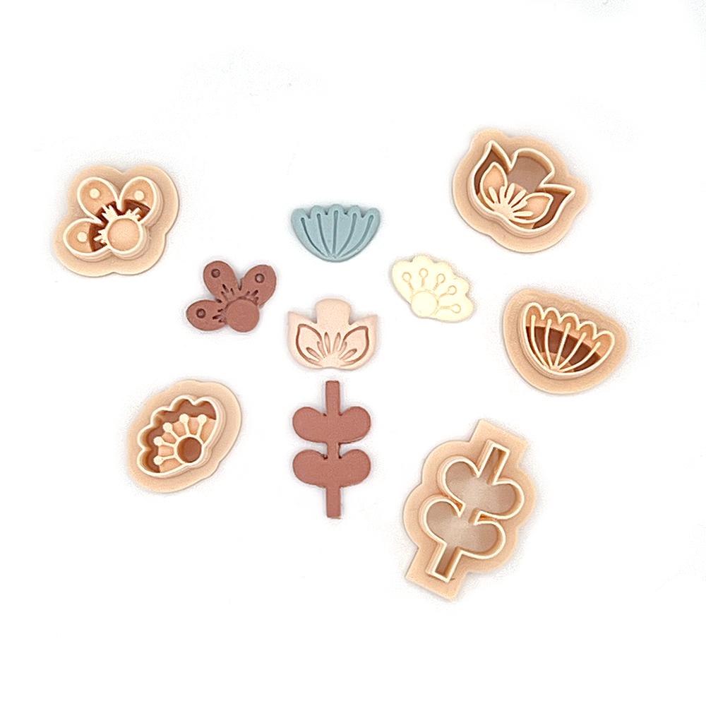Scandinavische Bloemen | Polymeer klei cutter