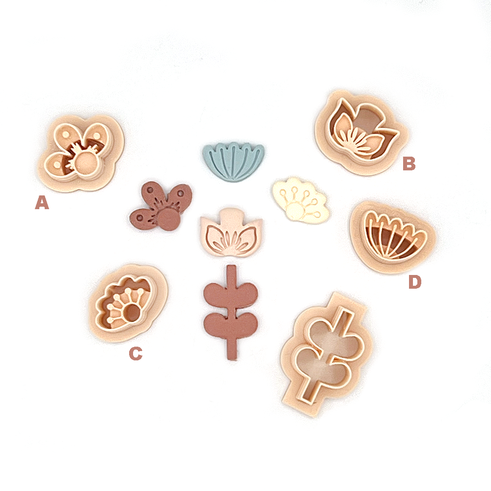 Scandinavische Bloemen | Polymeer klei cutter