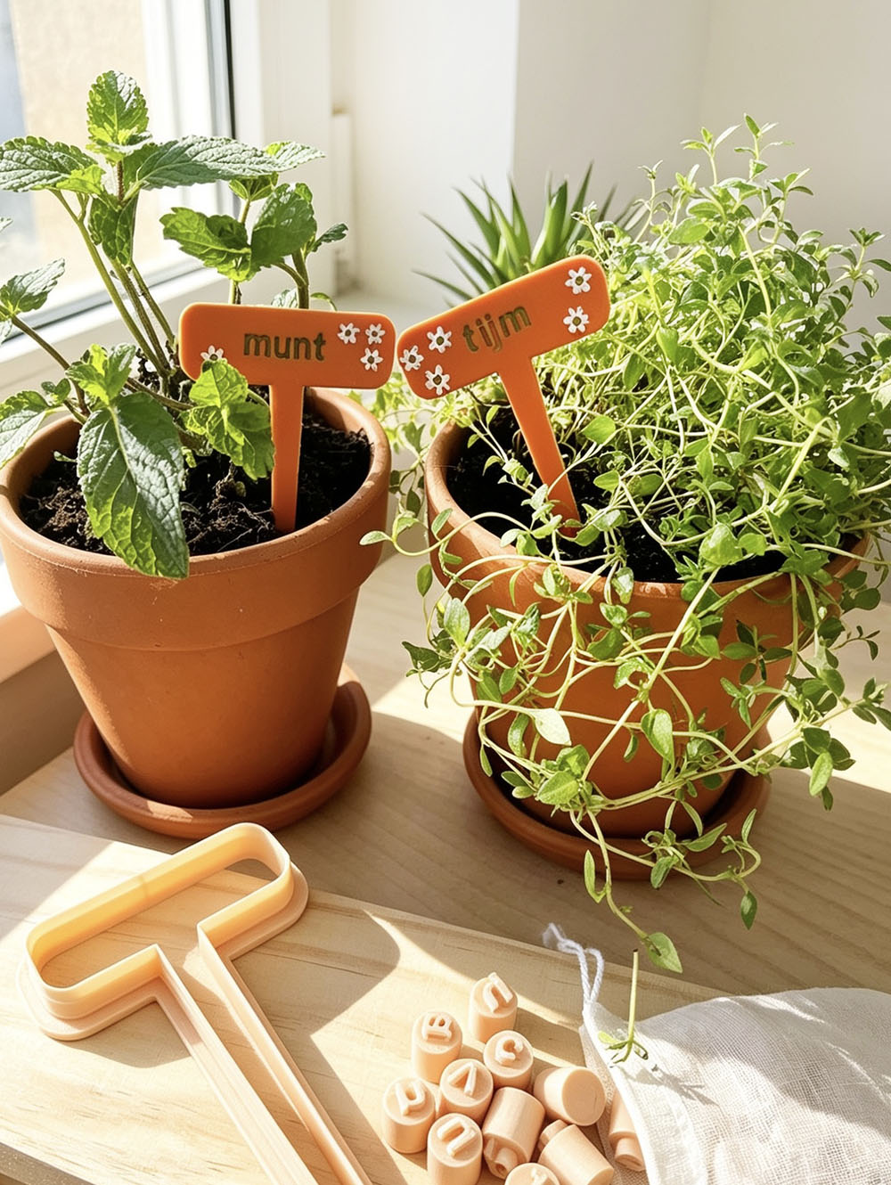 GRATIS plantenbordje met stempel abc