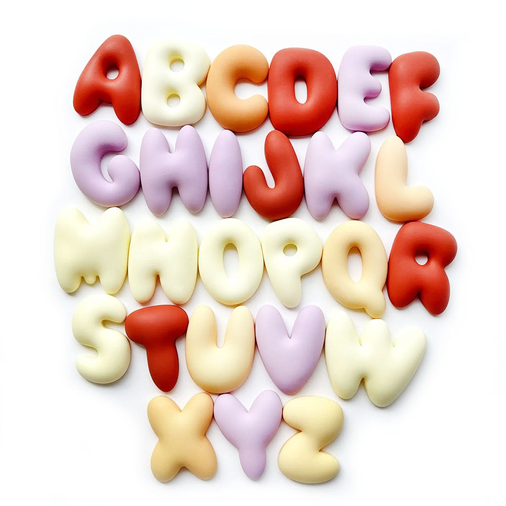 Bubbel Alfabet 5cm | Polymeer klei cutters