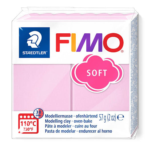 Fimo klei soft lichtrose 8020-205