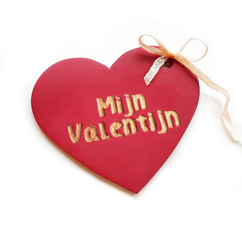 Valentijn Hanger Stempel Mijn Valentijn | Polymer Clay Cutters | Polymeer Klei Cutters