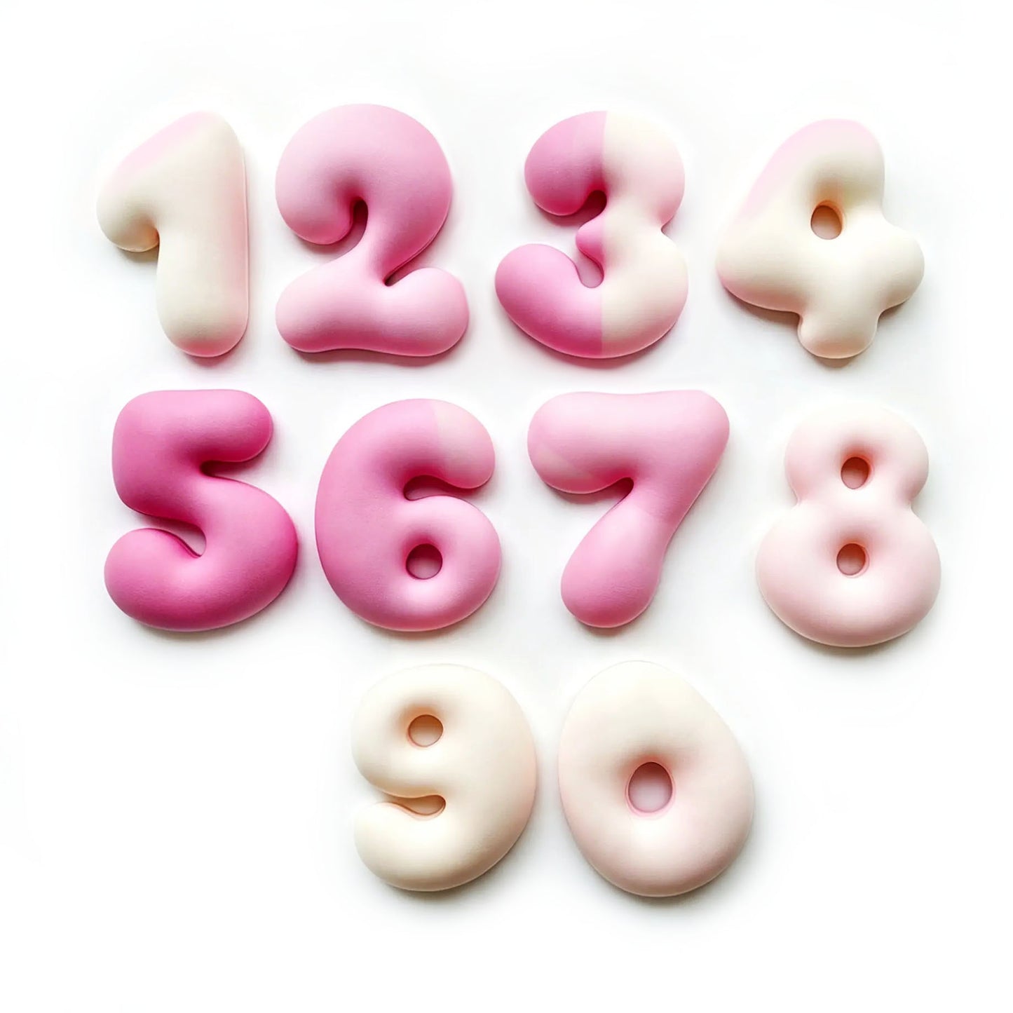 Bubbel Nummers 5cm | Polymeer klei cutters