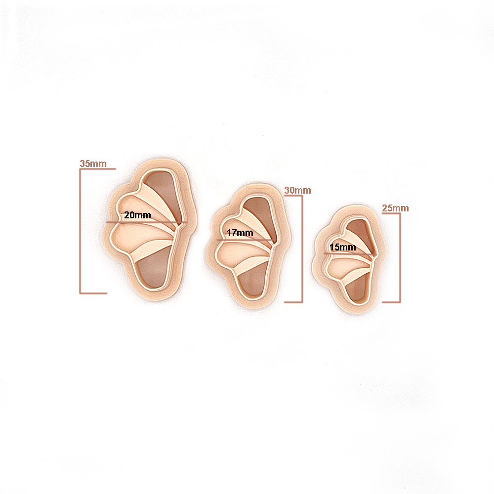 Organic Wing | Organic Vleugel | Polymer Clay Cutter  | Polymeer klei cutter