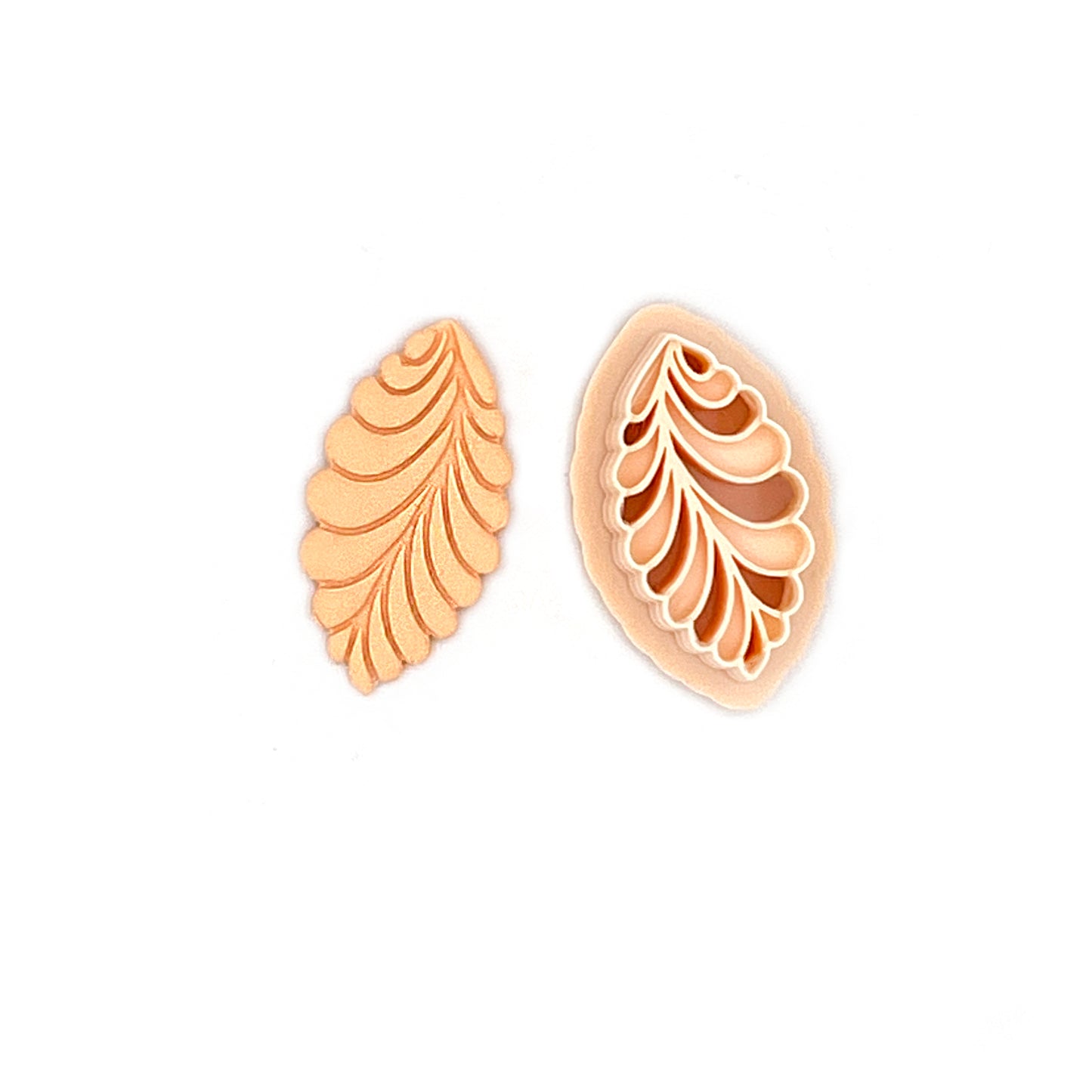 Peacock Feather |  Pauwenveer | Pauw | Polymeer klei cutter | Polymer Clay Cutter