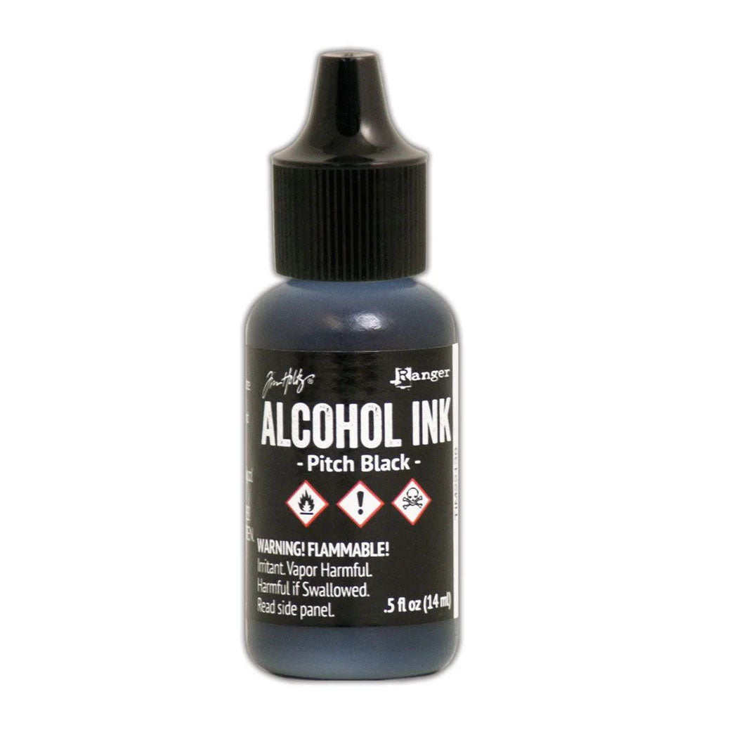 Ranger Alcohol Ink 14ml - Pitch Black Tim Holz