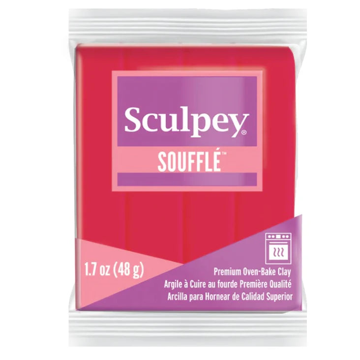 Sculpey Soufflé | Raspberry 6004 | 48 gram | Polymeer Klei | Polymer Clay