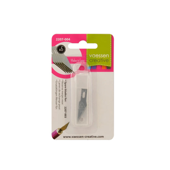 Hobbymes Soft grip reservemesjes| 5 stuks | Vaessen Creative