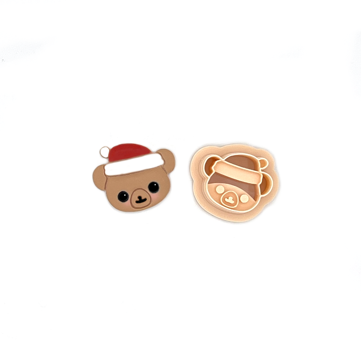 Santa Bear| Kerstbeertje | Polymeer klei cutter | Polymer Clay Cutter