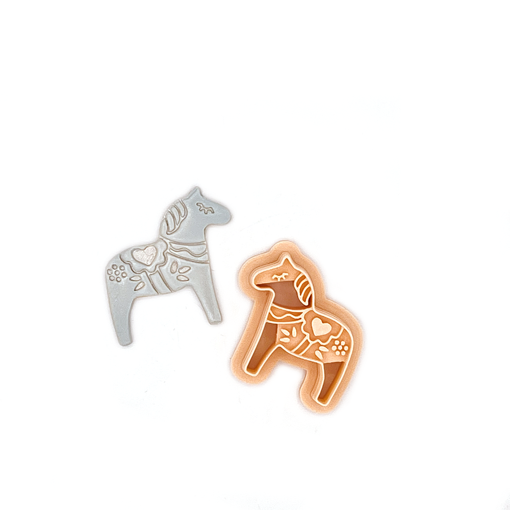 Scandinavisch Folklore Paard | Polymeer klei cutter
