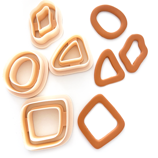 Midi Organic Slim set | Polymer Clay Cutter