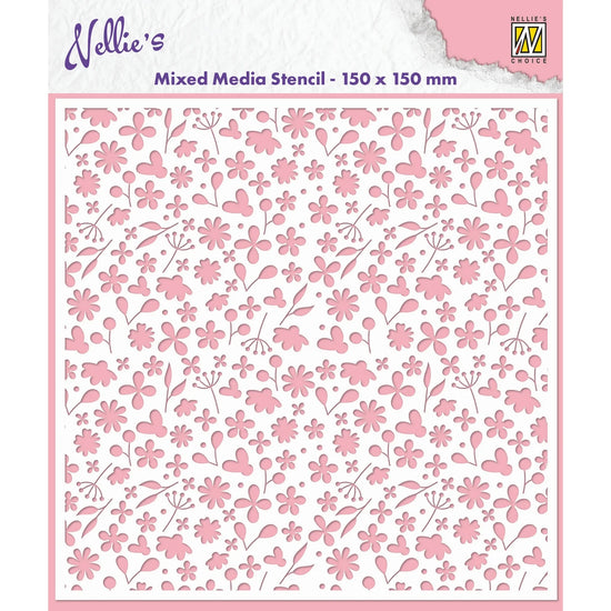 Nellie's Choice • Stencil Spring Flowers