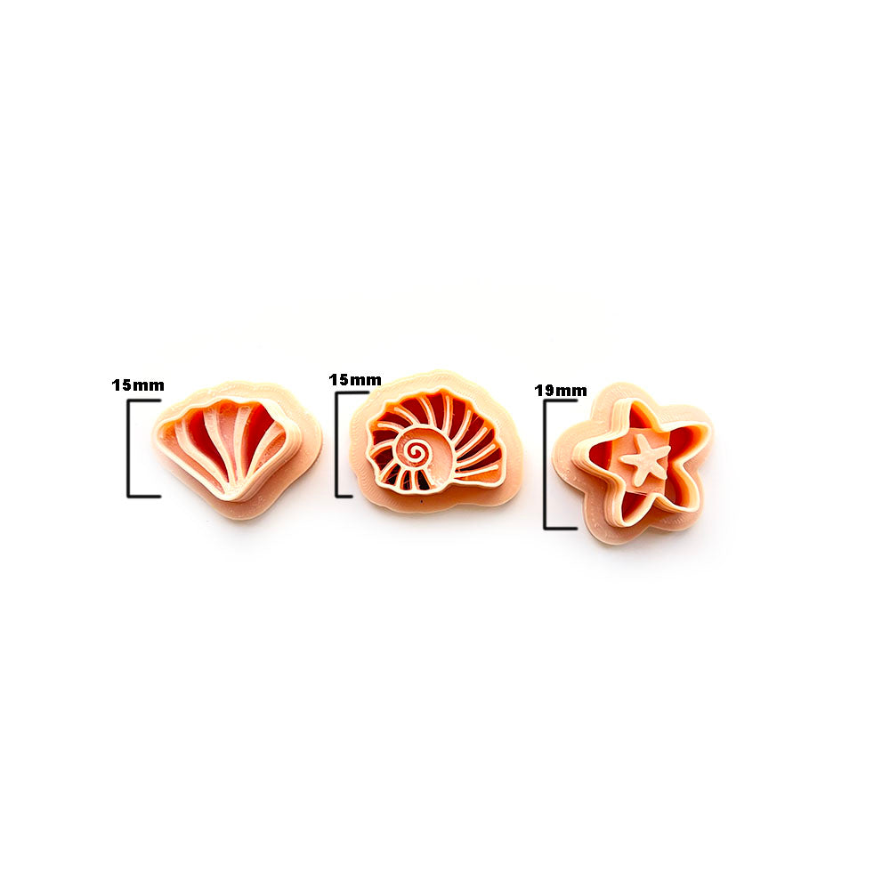 Zee hanger (3 of 4 cutters) | Polymeer klei cutters