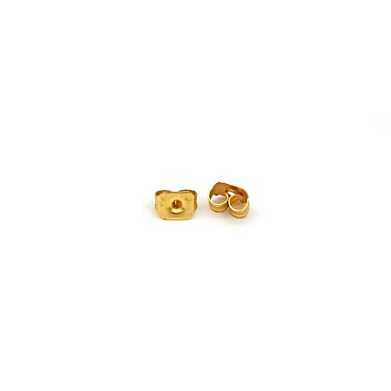 20 pc earring backs stainless steel (gold)